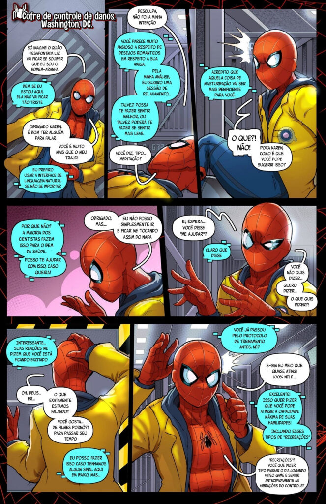 Spider-Man Hentai O modo relaxamento